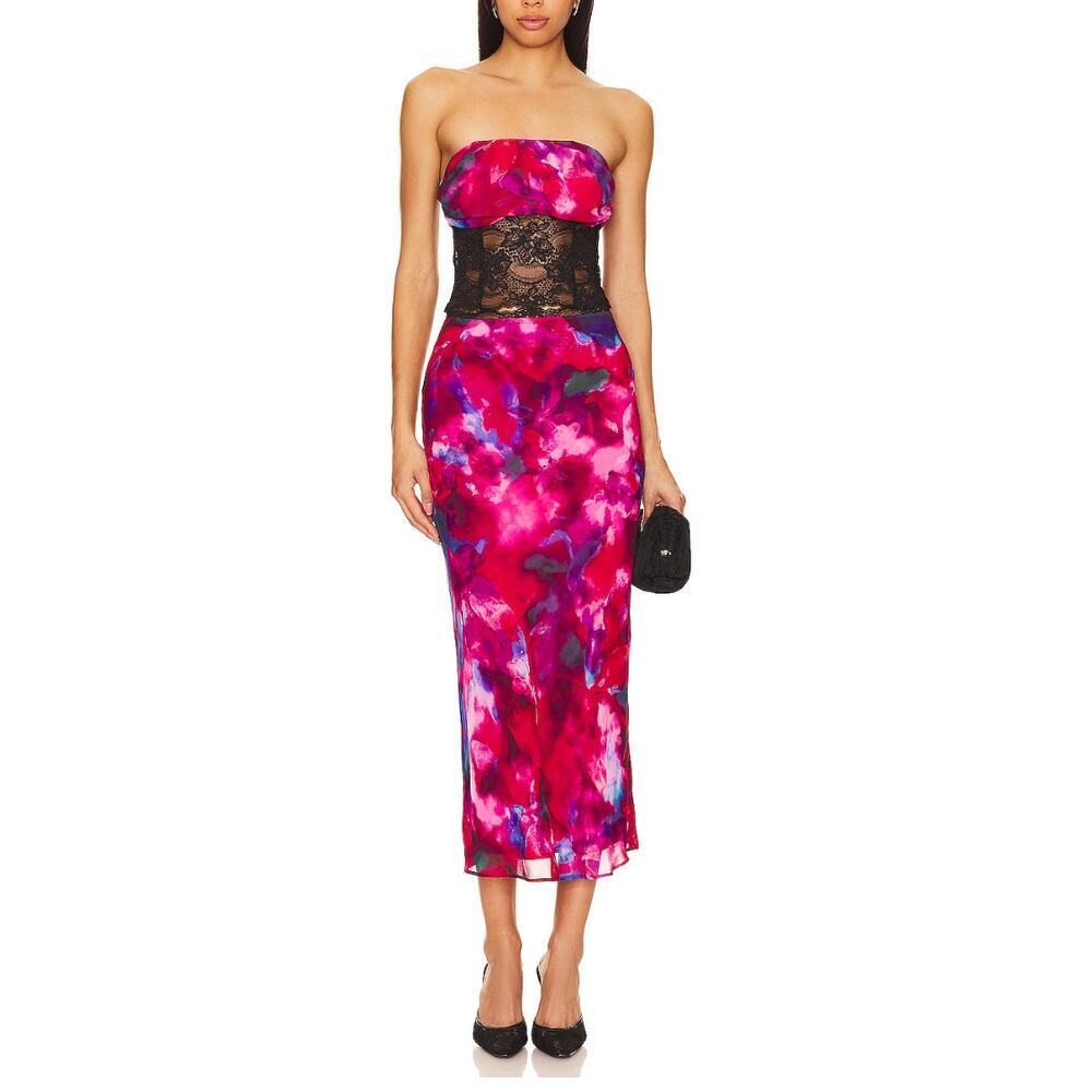 Lovers and Friends Phoenix Maxi Skirt Tube Top SET